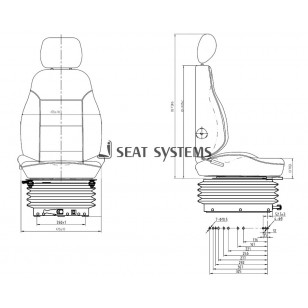SS-P52LAC/M100X Marine Seat