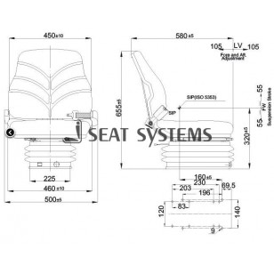 BF34/KE80 Compact Air Suspension Seat